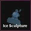 ice sculpture item in dig