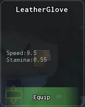 leather glove in abyss miner