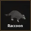 racoon item in dig