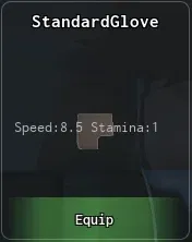 standard glove in abyss miner