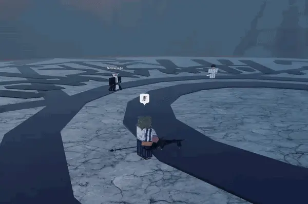 player performing great lance charged critical in type soul