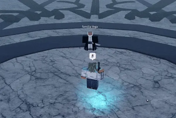 player performing quincyglock aerial critical in type soul