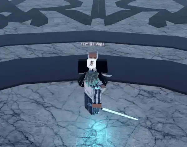 player performing schwert basic attack combo in type soul