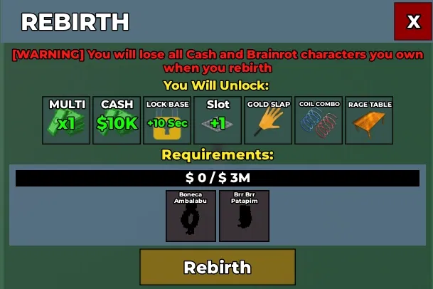 rebirth 2 for steal a brainrot