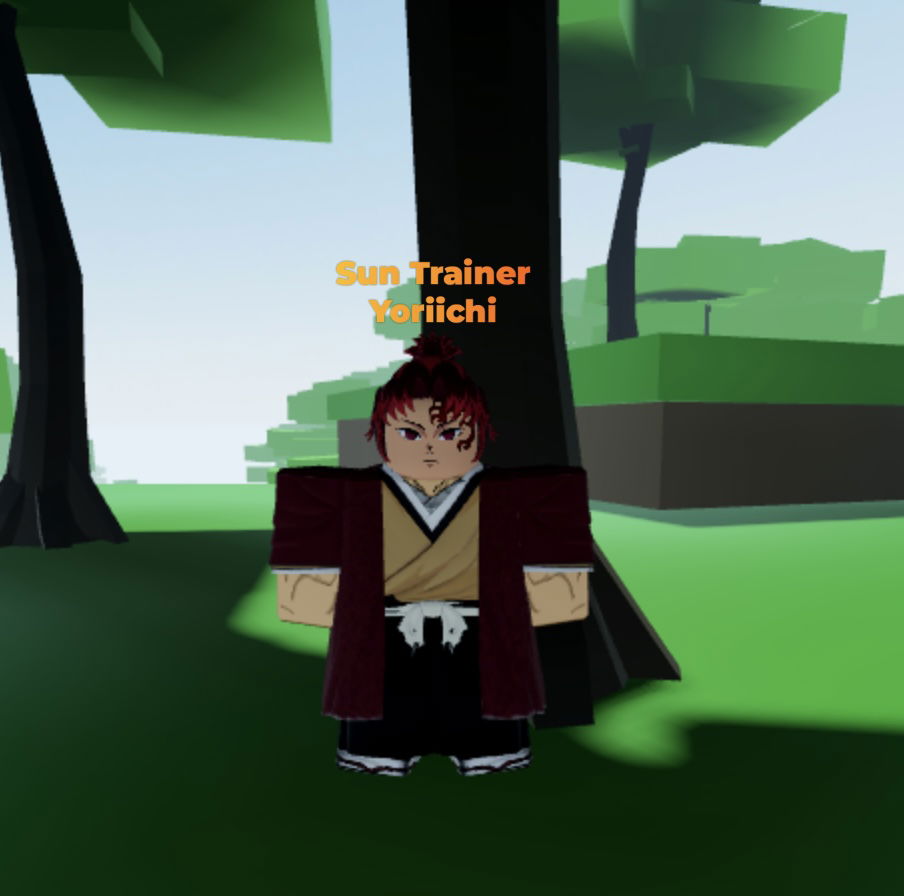 sun breathing trainer Yoriichi npc in weak legacy 2