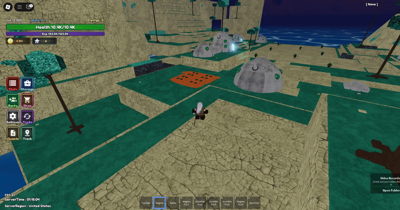 magma fruit z skill showcase in diverse piece