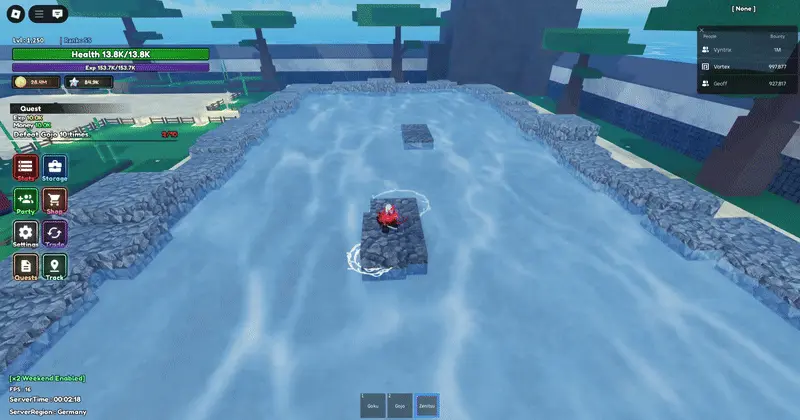 zenitsu c showcase in diverse piece roblox experience