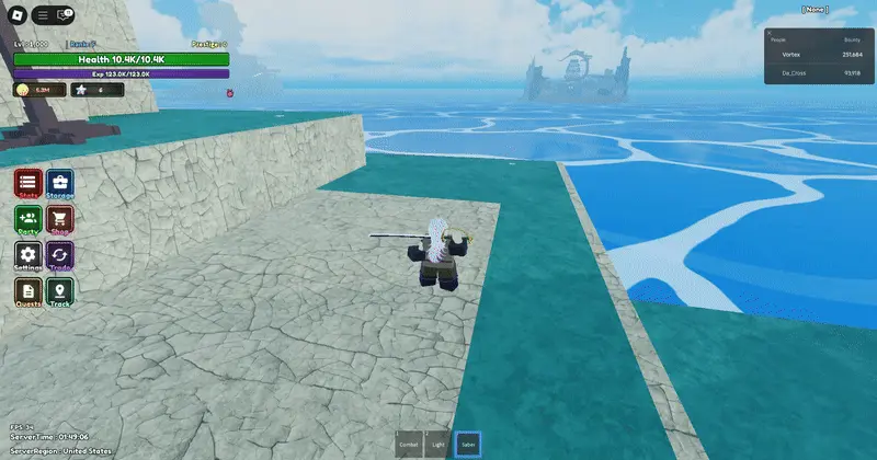 m1 showcase for saber weapon in diverse piece