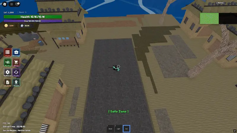 z showcase for night blade weapon in diverse piece