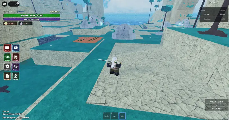 z showcase for saber weapon in diverse piece